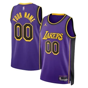 Comodo Los Angeles Lakers Jordan Brand Unisex 2022/23 Swingman Custom Jersey Statement Edition Purple