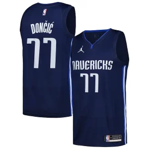 Comodo Luka Dončić Dallas Mavericks Jordan Brand Swingman Player Jersey Statement Edition Navy