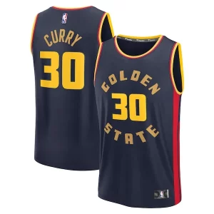 Comodo Maravilloso Stephen Curry Golden State Warriors 2024/25 Fast Break Player Jersey City Edition Navy