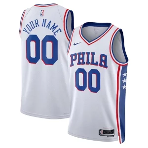 Comodo Philadelphia 76ers Nike Unisex 2022/23 Swingman Custom Jersey White Association Edition
