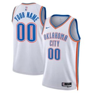 Comodo Práctico Oklahoma City Thunder Nike Unisex Swingman Custom Jersey White Association Edition