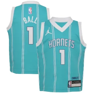 Comodo Resistente LaMelo Ball Charlotte Hornets Jordan Brand Preschool Swingman Player Jersey Icon Edition Teal