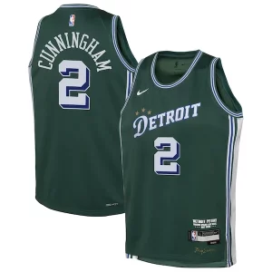 Cool Duradero Cade Cunningham Detroit Pistons Nike Youth 2022/23 Swingman Jersey City Edition Green