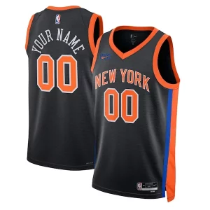 Cool Encantador New York Knicks Nike Unisex 2022/23 Swingman Custom Jersey City Edition Black