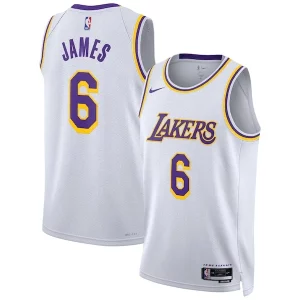 Cool Fantástico Encantador LeBron James Los Angeles Lakers Nike Unisex Swingman Jersey Association Edition White