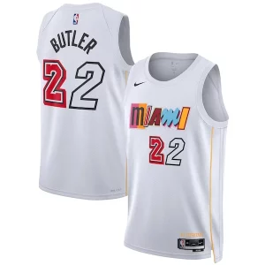 Cool Fantástico Jimmy Butler Miami Heat Nike Unisex 2022/23 Swingman Jersey City Edition White