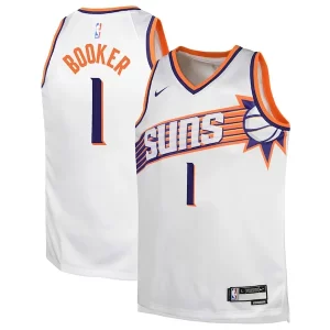 Cool Genial Devin Booker Phoenix Suns Nike Youth Swingman Jersey Association Edition White