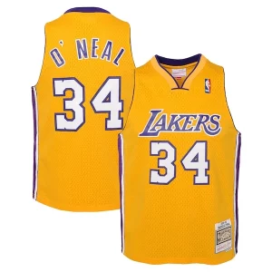 Cool Genial Único Shaquille O'Neal Los Angeles Lakers Youth 1999/00 Hardwood Classics Swingman Jersey Gold