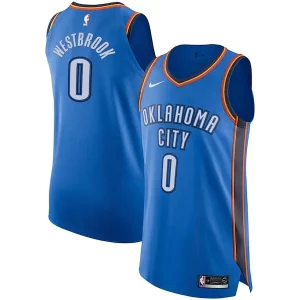 Cool Ideal Exquisito Russell Westbrook Oklahoma City Thunder Nike Authentic Player Jersey Icon Edition Blue