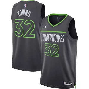 Cool Karl Anthony Towns Minnesota Timberwolves Jordan Brand Unisex Swingman Jersey Statement Edition Charcoal
