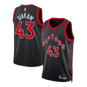 Cool Original Práctico Pascal Siakam Toronto Raptors Jordan Brand Unisex Swingman Jersey Statement Edition Black