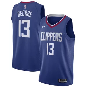 Cool Paul George LA Clippers Nike 2019/20 Swingman Jersey Blue Icon Edition