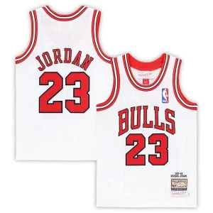 Cool Robusto Ideal Michael Jordan Chicago Bulls Toddler 1997/98 Hardwood Classics Authentic Jersey White/Black/Red