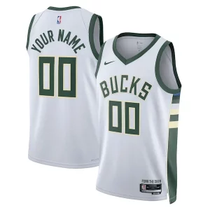 Cool Robusto Milwaukee Bucks Nike Unisex Swingman Custom Jersey White Association Edition
