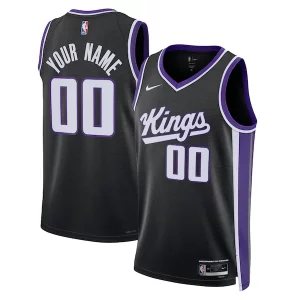 Cool Sacramento Kings Nike Unisex Swingman Custom Jersey Icon Edition Black