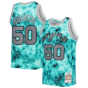 Cool Único Versátil David Robinson San Antonio Spurs 1998/99 Galaxy Swingman Jersey Teal