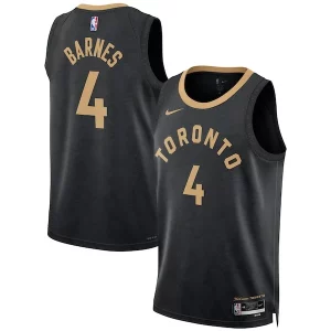 Delicioso Atractivo Fácil de llevar Scottie Barnes Toronto Raptors Nike Unisex 2022/23 Swingman Jersey City Edition Black