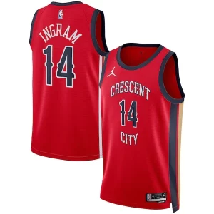 Delicioso Bonito Chulo Brandon Ingram New Orleans Pelicans Jordan Brand Unisex Swingman Jersey Statement Edition Red