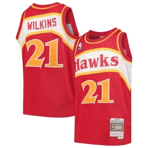 Delicioso Duradero Dominique Wilkins Atlanta Hawks Youth 1986/87 Hardwood Classics Swingman Throwback Jersey Red