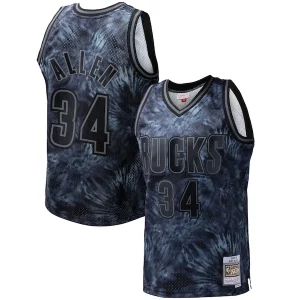 Delicioso Genial Ray Allen Milwaukee Bucks Hardwood Classics 1996/97 Tie Dye Swingman Jersey Black