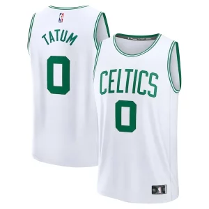 Delicioso Jayson Tatum Boston Celtics Youth Fast Break Replica Player Jersey Association Edition White