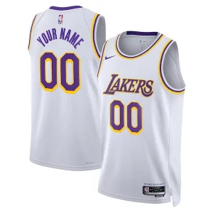 Delicioso Los Angeles Lakers Nike Unisex Swingman Custom Jersey White Association Edition