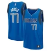 Perfecto Lujoso Resistente Luka Dončić Dallas Mavericks Fast Break Replica Player Jersey Icon Edition Blue