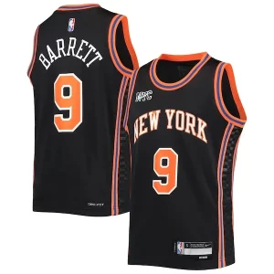 Delicioso Maravilloso RJ Barrett New York Knicks Nike Youth 2021/22 Swingman Jersey City Edition Black
