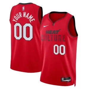Delicioso Miami Heat Nike Unisex 2024/25 Custom Swingman Jersey City Edition Red