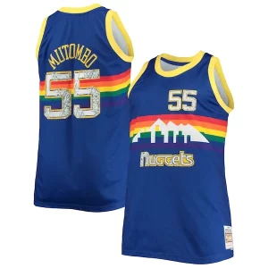 Delicioso Original Cool Dikembe Mutombo Denver Nuggets Big & Tall 1991/92 NBA 75th Anniversary Diamond Swingman Jersey Blue