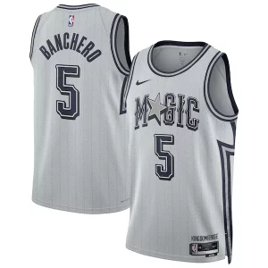 Delicioso Paolo Banchero Orlando Magic Nike Unisex 2024/25 Swingman Player Jersey City Edition Silver
