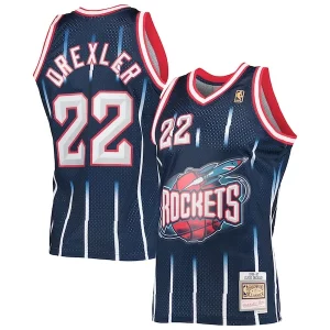 Delicioso Resistente Clyde Drexler Houston Rockets 1996/97 Hardwood Classics Swingman Jersey Navy