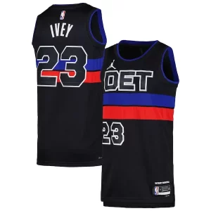 Delicioso Robusto Original Jaden Ivey Detroit Pistons Jordan Brand Unisex Swingman Jersey Statement Edition Black