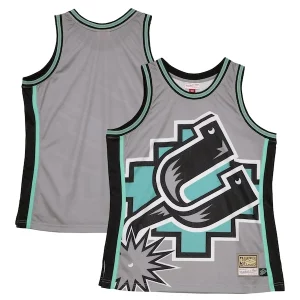 Delicioso San Antonio Spurs Hardwood Classics Blown Out Fashion Jersey Gray
