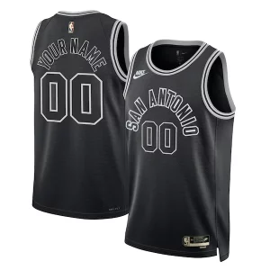 Delicioso San Antonio Spurs Nike Unisex 2022/23 Custom Swingman Jersey Classic Edition Black