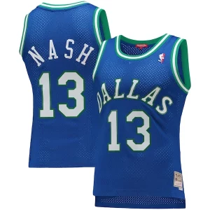 Delicioso Steve Nash Dallas Mavericks Women's 1998/99 Hardwood Classics Swingman Jersey Blue
