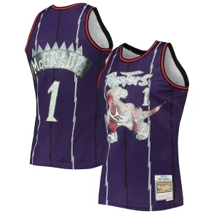 Delicioso Tracy McGrady Toronto Raptors 1998/99 Hardwood Classics NBA 75th Anniversary Diamond Swingman Jersey Purple