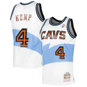 Duradero Atractivo Lujoso Shawn Kemp Cleveland Cavaliers Hardwood Classics Swingman Jersey White