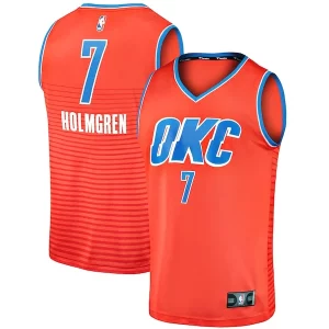 Duradero Chet Holmgren Oklahoma City Thunder Fast Break Replica Player Jersey Statement Edition Orange