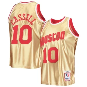 Duradero Clásico Encantador Sam Cassell Houston Rockets 75th Anniversary 1993/94 Hardwood Classics Swingman Jersey Gold