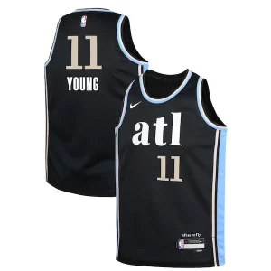 Duradero Encantador Comodo Trae Young Atlanta Hawks Nike Youth Swingman Replica Jersey City Edition Black