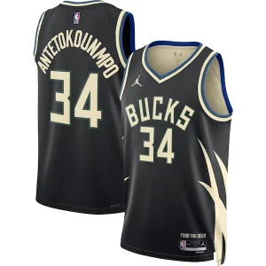 Duradero Giannis Antetokounmpo Milwaukee Bucks Jordan Brand Unisex Swingman Jersey Statement Edition Black