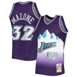 Duradero Karl Malone Utah Jazz 1996/97 Hardwood Classics NBA 75th Anniversary Diamond Swingman Jersey Purple