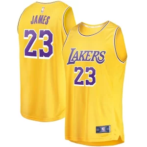 Duradero LeBron James Los Angeles Lakers Youth Fast Break Player Jersey Icon Edition Gold