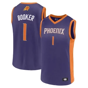 Duradero Lujoso Men's Devin Booker Purple Phoenix Suns Player Jersey