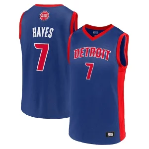 Duradero Maravilloso Men's Killian Hayes Blue Detroit Pistons Team Player Jersey