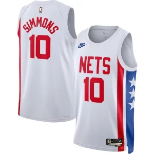 Duradero Práctico Fácil de llevar Ben Simmons Brooklyn Nets Nike Swingman Jersey Classic Edition White