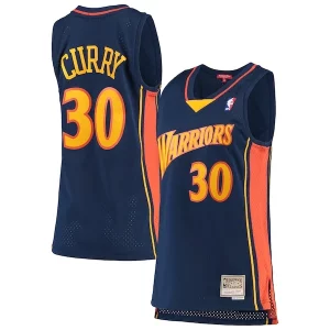 Duradero Robusto Stephen Curry Golden State Warriors Women's 2009 10 Hardwood Classics Swingman Jersey Navy