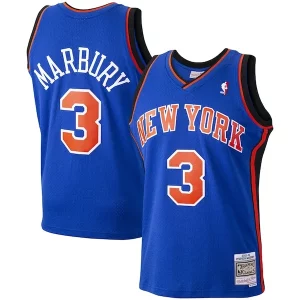 Duradero Stephon Marbury New York Knicks Hardwood Classics Swingman Jersey Blue