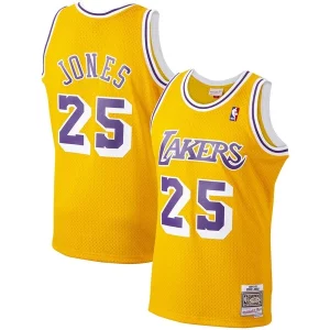 Duradero Único Ed Jones Los Angeles Lakers 1994/95 Hardwood Classics Swingman Jersey Gold